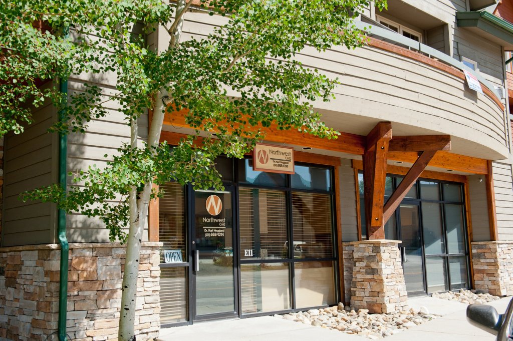 Entrance to dental office